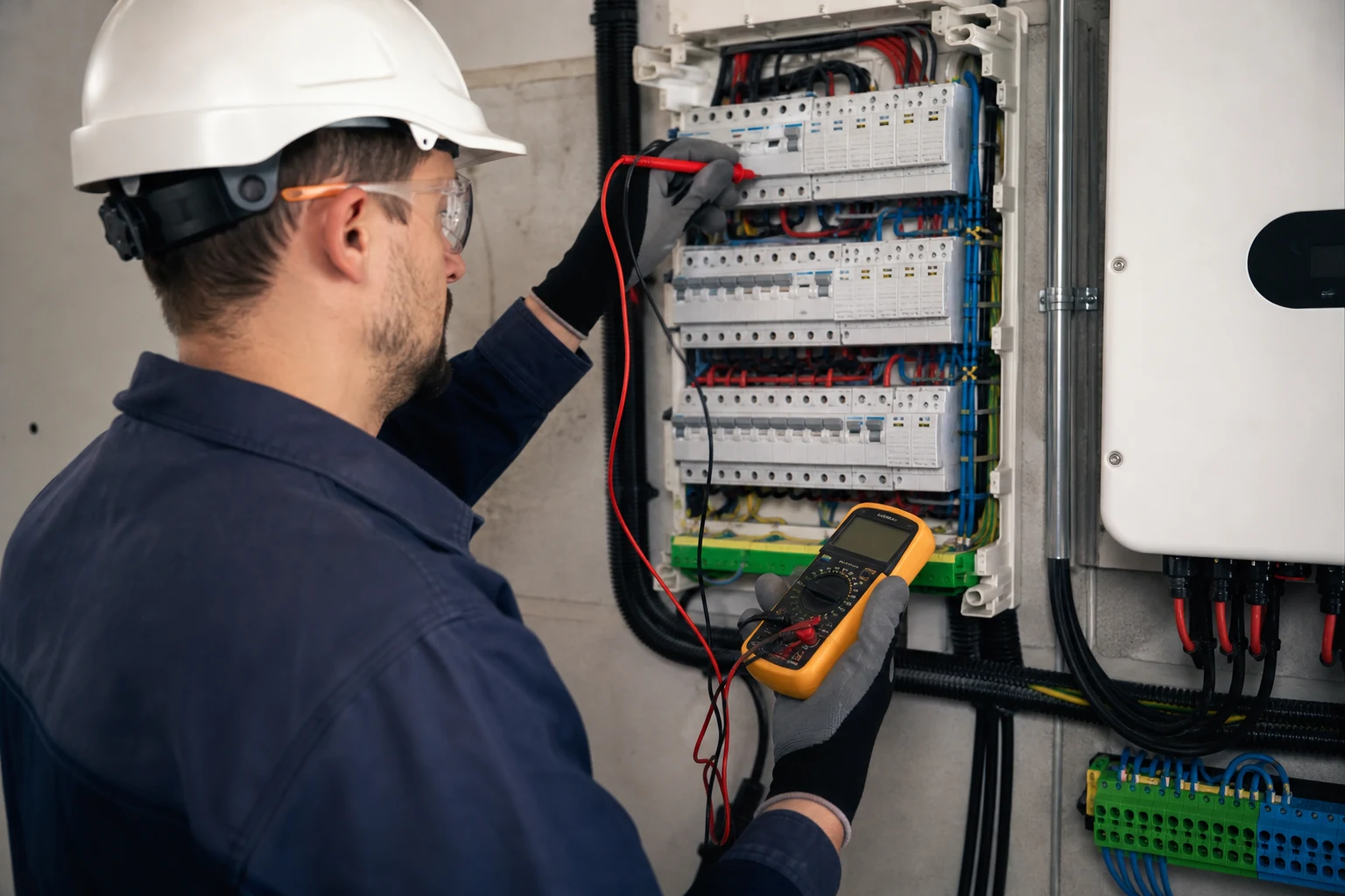 Contrôle du tableau électrique par un professionnel Contrôle du tableau électrique par un professionnel
